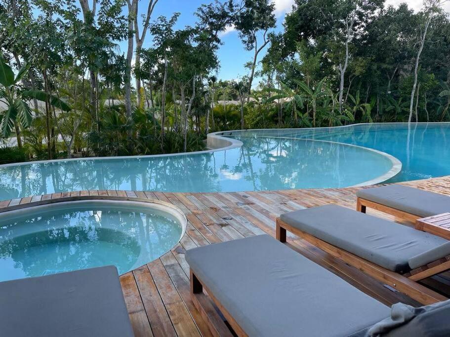 Loft En Aldea Zama Lägenhet Tulum Exteriör bild